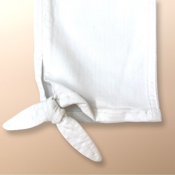 MSRP $225 Rag & Bone White Stevie Capri Jeans Size 32 - Picture 8 of 14